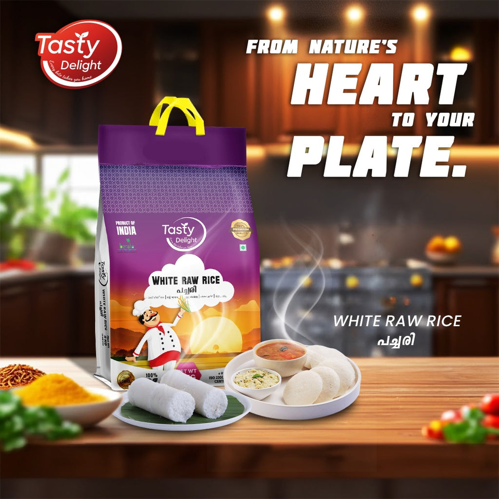 Tasty Delight White Raw rice 5kg – Homeland Indian Mart